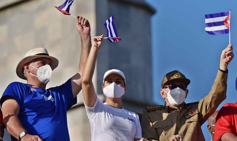 cuba, central de trabajadoresa de cuba, primero de mayo, miguel diaz-canel, raul castro, la habana