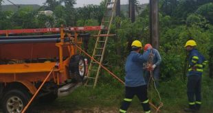 sancti spiritus, empresa electrica, electricidad, lluvias intensas, lluvias en sancti spiritus