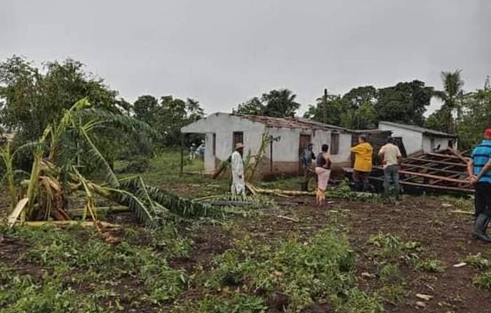 sancti spiritus, intensas lluvias en sancti spiritus, lluvias en sancti spiritus, viviendas, derrumbes