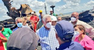 cuba, matanzas, incendio, energia y minas, bomberos, miguel diaz-canel