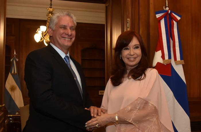 cuba, argentina, cristina fernandez, miguel diaz-canel