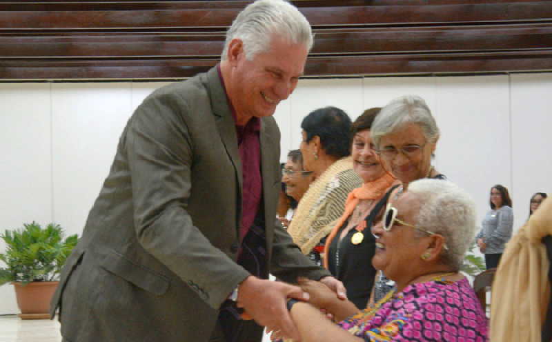 cuba, fmc, federacion de mujeres cubanas, 23 de agosto, miguel diaz-canel