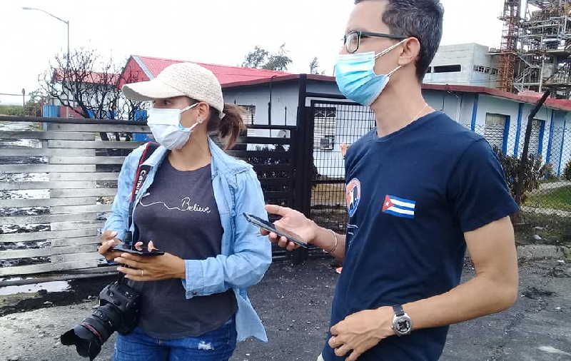 matanzas, incendio, solidaridad, explosion, energia y minas, petroleo, donacion, periodistas, prensa cubana