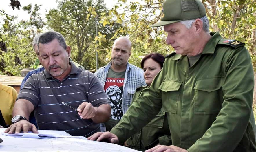 cuba, pinar del rio, miguel diaz-canel, huracan ian, desastres naturales, abasto de agua