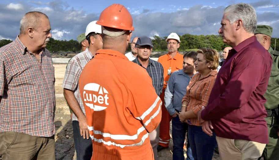 matanzas, miguel diaz-canel, incendio, explosion, energia y minas, termoelectrica, electricidad