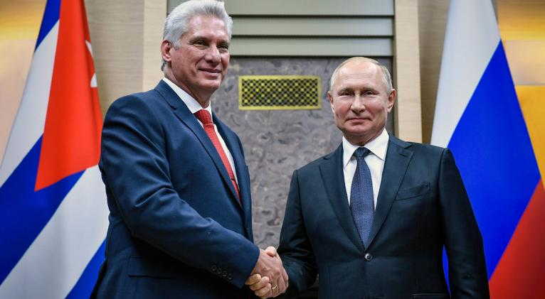 cuba, rusia, vladimir putin, miguel diaz-canel en rusia