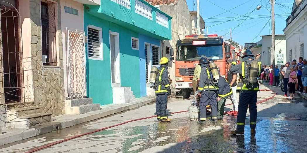 sancti spiritus, gas licuado, accidente, bomberos