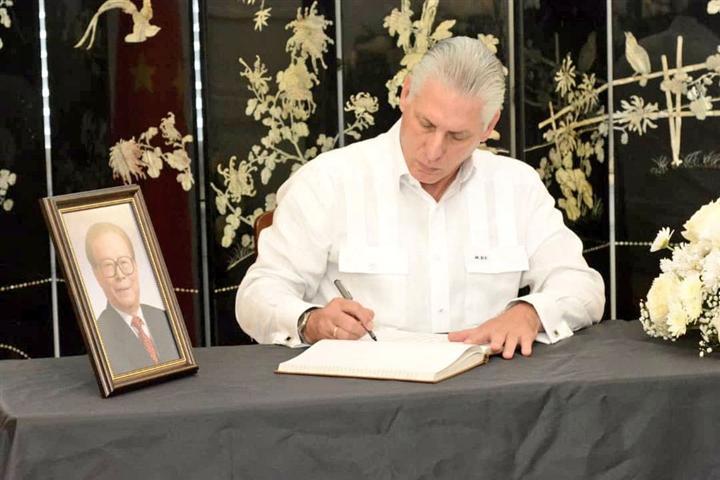 cuba, china, condolencias, jiang zemin, miguel diaz-canel