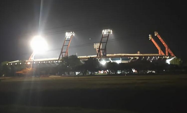 sancti spiritus, estadio jose antonio huelga, electricidad