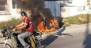 sancti spiritus, motorinas, incendio, bomberos