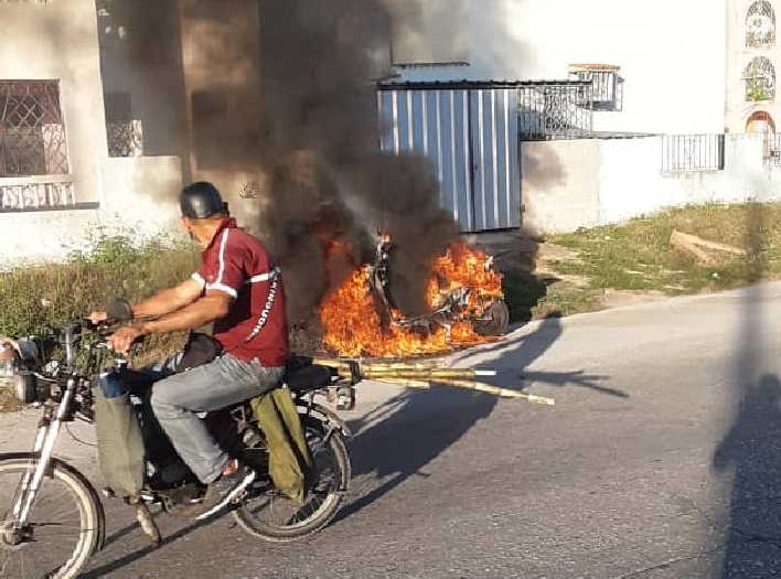 sancti spiritus, motorinas, incendio, bomberos