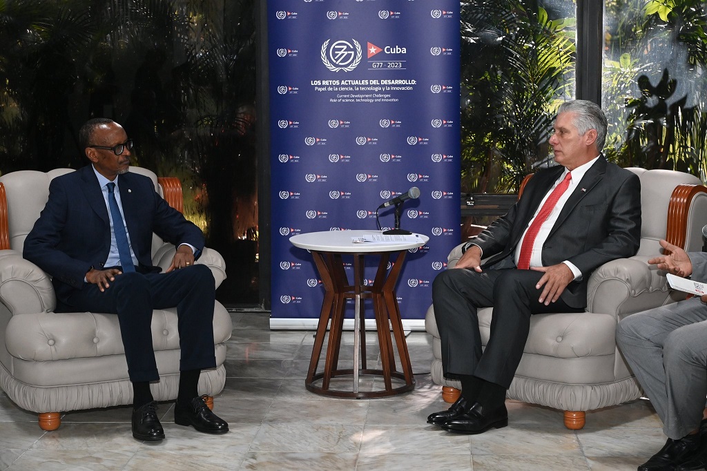 «Nuestro compromiso con África es muy alto», aseguró el presidente cubano en el encuentro.