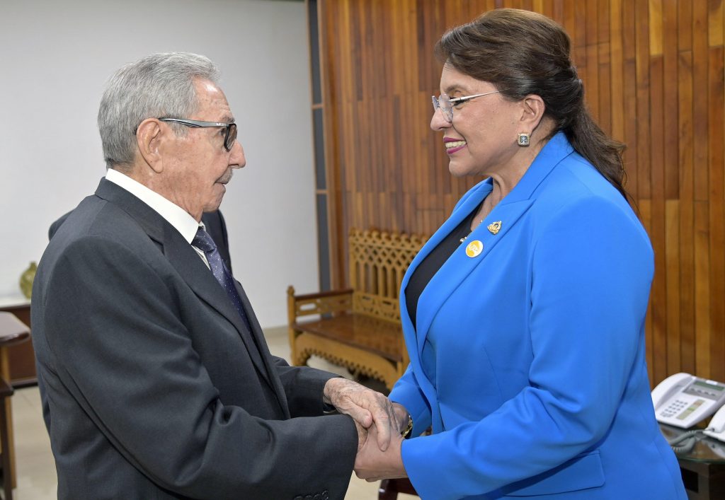 Raúl y Xiomara Castro.