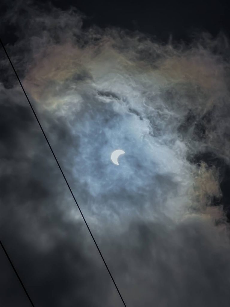Eclipse captada por colaborador de Canal USB.