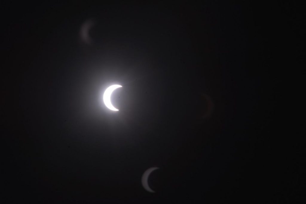 Eclipse captado en Pinar del Río.