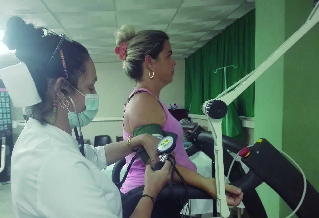 El servicio de rehabilitación va de conjunto con el de ergometría.