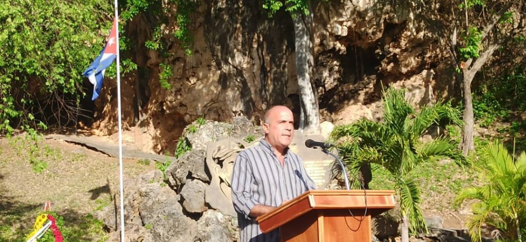 Julio Luis Jiménez López, miembro del Buró Provincial del Partido, pronunció las palabras centrales del acto.