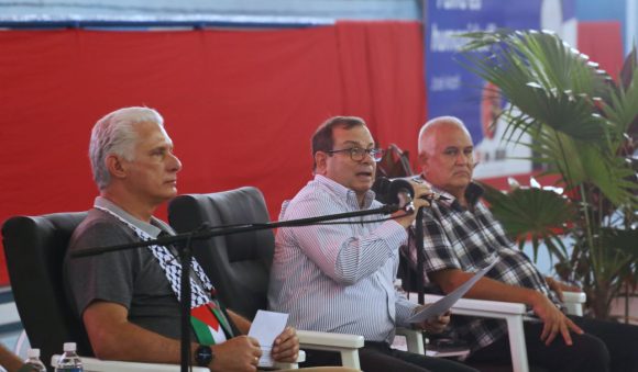 Díaz-Canel encabezo el Encuentro de Solidaridad en Ciego de Ávila. 