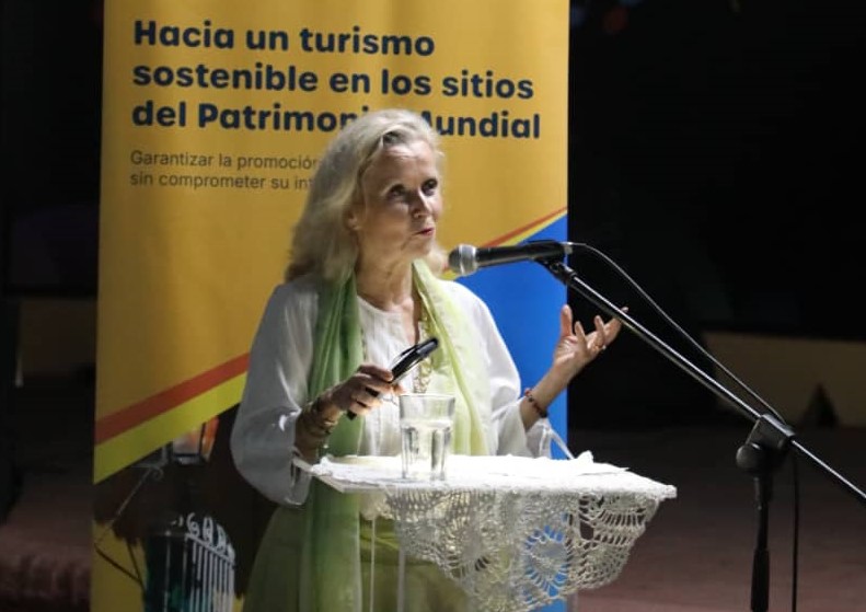 Anne Lemaistre, directora de la Oficina Regional de la Unesco en La Habana, mostró su admiración por la obra audiovisual que logra captar la magia de Trinidad.