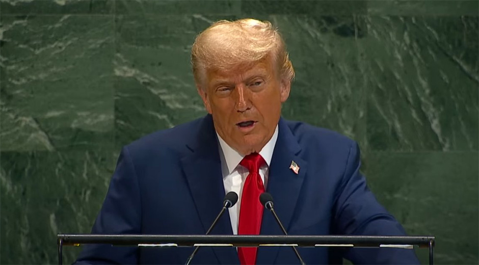 Trump comenzó repartiendo amenazas, atacando al operador del teleprónter y al multilateralismo.