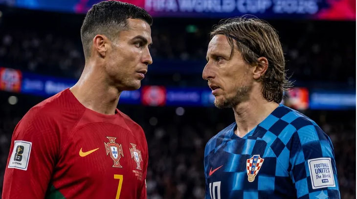 Cristiano Ronaldo ganó el duelo entre viejos amigos a Luka Modric.